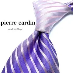【極美品】 pierre cardin ネクタイ ストライプ柄 グラデーション