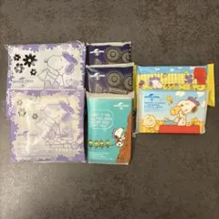 ニッセイ　スヌーピー　ハンカチタオル&ティッシュ、ウェットティッシュ
