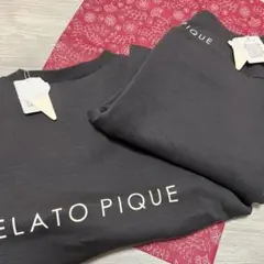 ジェラートピケ　長袖ワンピース　靴下