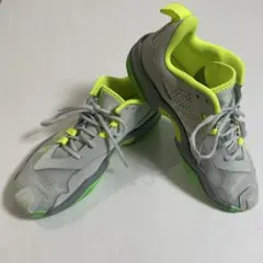 NIKE AIR JORDAN スポーツシューズ グレー/ライムグリーン
