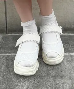 フィント♥完売レースサンダルM24センチ
