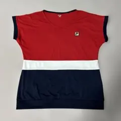 FILA Vネック Tシャツ Mサイズ