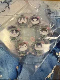 フリューくじ　忍たま乱太郎 ふんわり桜もちぴこの段　アクリルスタンド賞六年生集合