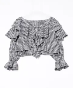 ローリーズファーム ギンガムチェックシャツ