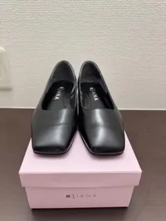 50%OFF Diana ブラック スクエアトゥシューズ 22.0cm