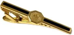 ダンヒル ネクタイピン dロゴ ゴールド ブラック 外箱有 中古品(40045※