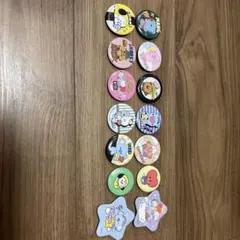 BT21缶バッジ 14個セット