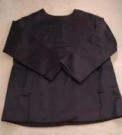 【新品未使用　ITS'DEMO】黒 ノーカラージャケット