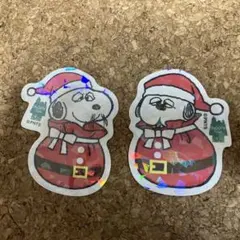 スヌーピー クリスマス2025 ホログラムステッカー