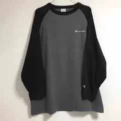 着画あり!!used チャンピオン ラグラン ビックシルエット 長袖カットソー