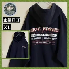 チャンピオン アメリカ企業ロゴ 袖太 フーディー パーカー バックロゴ 刺繍目玉