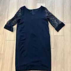 apart by lowrys ネイビー Vネック ワンピース M