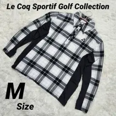 Le Coq Sportif Golf チェック長袖シャツ M