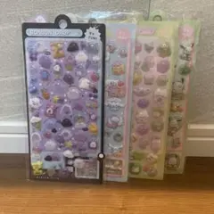 ぷくぷくシールセット　４枚セットゆめかわ