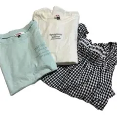 ピンクラテ2点とオフショル1点 3点セット