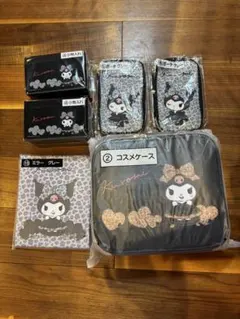 쿠로미 이치방쿠지 グッズ コスメケース、小物入れ、ポーチ、ミラー6点セット