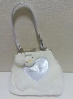 ハローキティ ポーチエナメル＆ファー