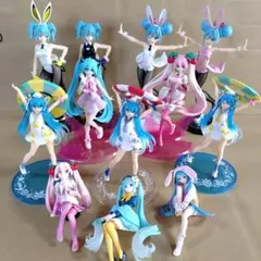 初音ミク フィギュア 大量 まとめ売り 12体セット ぬーどるLuminasta