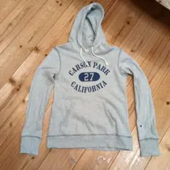 Champion グレー フード付きパーカー