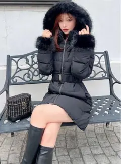 【RESEXXY】フード付ダウンコート