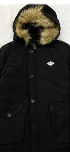 ほぼ新品！美品ダントン タッサー ダウンジャケットL40ブラック