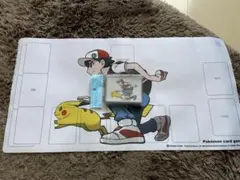 ポケカ レッド&ピカチュウ デッキシールド プレイマット - メルカリ