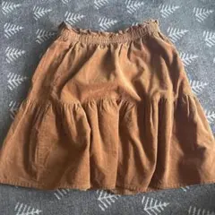 H&M ブラウン フリルスカート 100-120cm