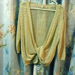 ハニーズ 透かし編み カーディガン 羽織り