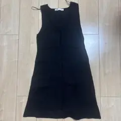 ZARA ブラック ノースリーブニットワンピース