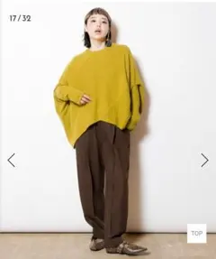 新品 オズモーシス 変形ニットプルオーバー