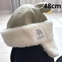 48cm moz 耳付きフリース帽子　着画