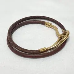 HERMES エルメス ジャンボブレス レザー ブラウン ゴールド金具