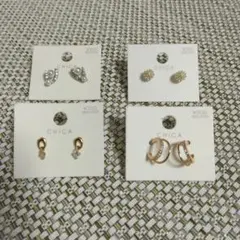 3COINS　スリーコインズ　ピアス 　4点セット