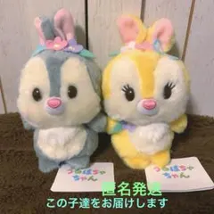ディズニーストア　うるぽちゃちゃん　ミスバニー　とんすけ　イースター