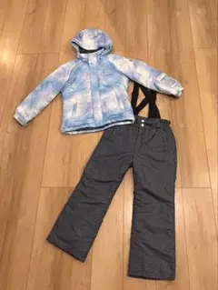 RESEEDAスキーウェア上下 水色130女の子　インナーおまけ
