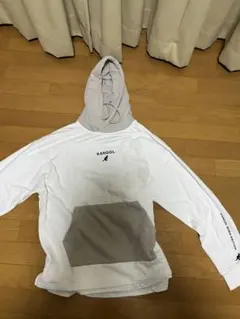 KANGOL バンダナ柄パーカー ホワイト