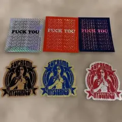 シュプリーム×ヒステリックグラマー　ステッカー6枚
