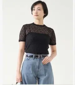 新品未開封　martinique ストレッチレースTシャツのサムネイル