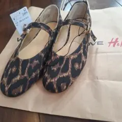 H&M レオパード柄 フラットシューズ　パンプス　新品