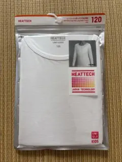 UNIQLO HEATTECH 長袖Tシャツ 120 ホワイト