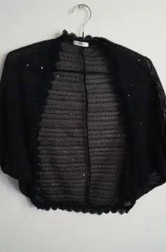 黑スパンコール付きボレロ