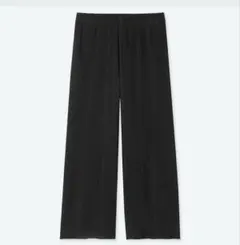 美品◆UNIQLO ブラック プリーツパンツM
