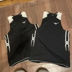 美品　ミズノ　陸上　レーシングシャツ　タンクトップ　XL 2枚セット