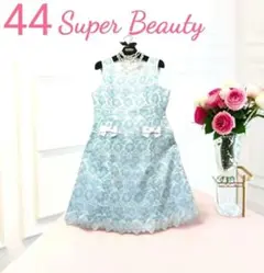 ✨新品希少44❣✨定価¥18480夏〜まるでリカちゃん✨爽やか豪華総レースワンピのサムネイル