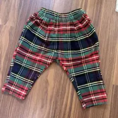 チェック柄 パンツ 80