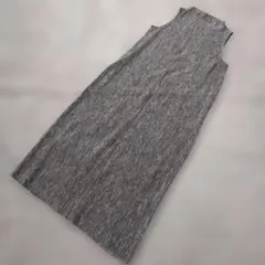 b3131 ZARA ザラ【M】ノースリーブ ロングワンピース グレー系