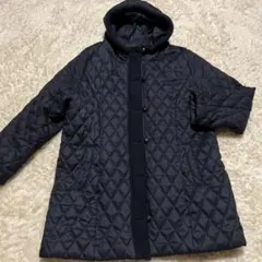 ビッグサイズ　キルティング　ダウンコート　5L ネイビー