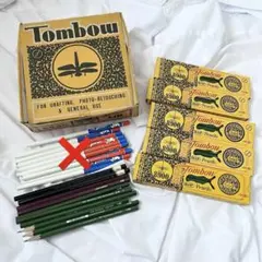 【明日発送】トンボ鉛筆 まとめ売り HB 2B 昭和レトロ文房具 学生 事務