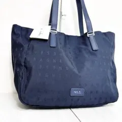 【未使用品】agnes b. ネイビー トートバッグ　A4可 軽量 ナイロン