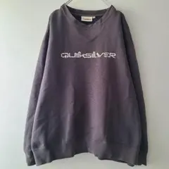 Quicksilver90sダークグレートレーナーL古着ヴィンテージ